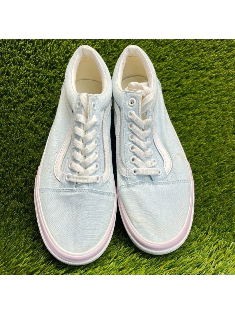 Vans Old Skool Stacked Womens Size 8.5 Mens 7 Blue Athletic Skate Shoes Sneakers - Picture 6 of 11